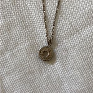 Sterling silver Donut necklace by CatBird